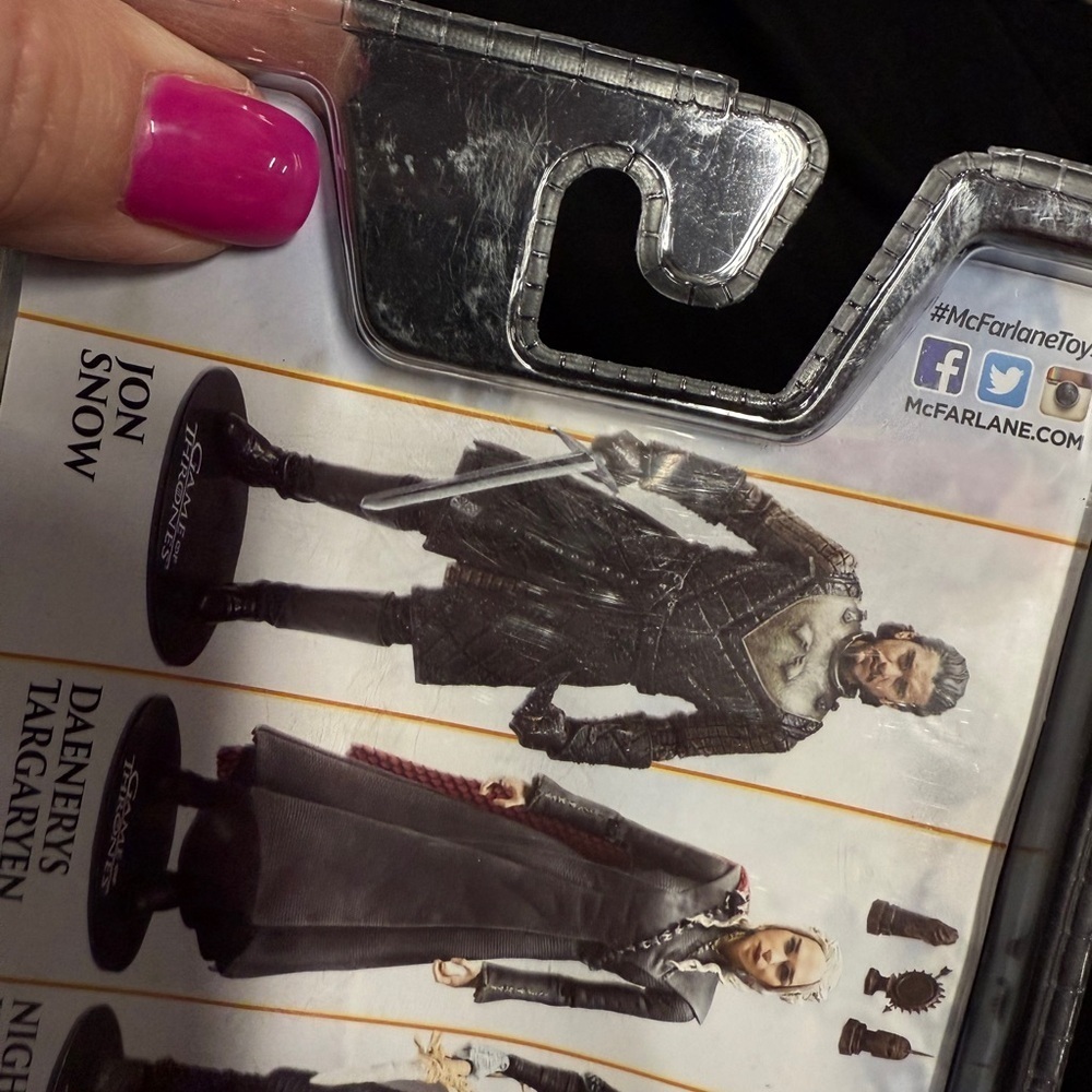 HBO Game of Thrones Action Figures Set Of 3 JonSnow, Arya, McFarlane Toys NEW - Picture 12 of 16